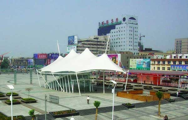 浙江国际影视中心网球场膜结构