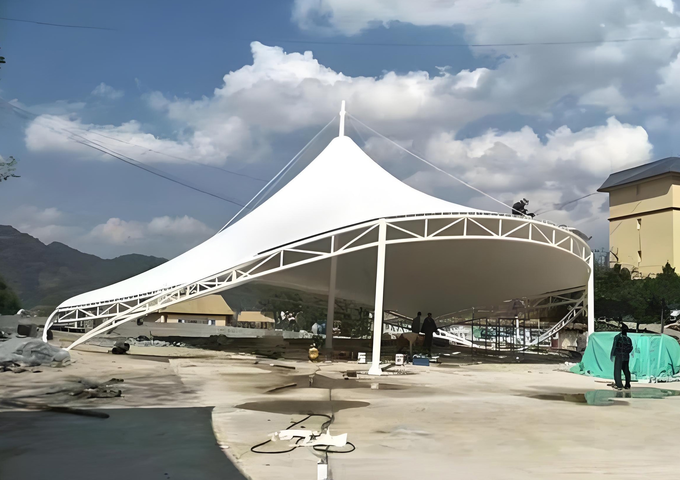 国网浙江兰溪市供电有限公司网球场膜结构